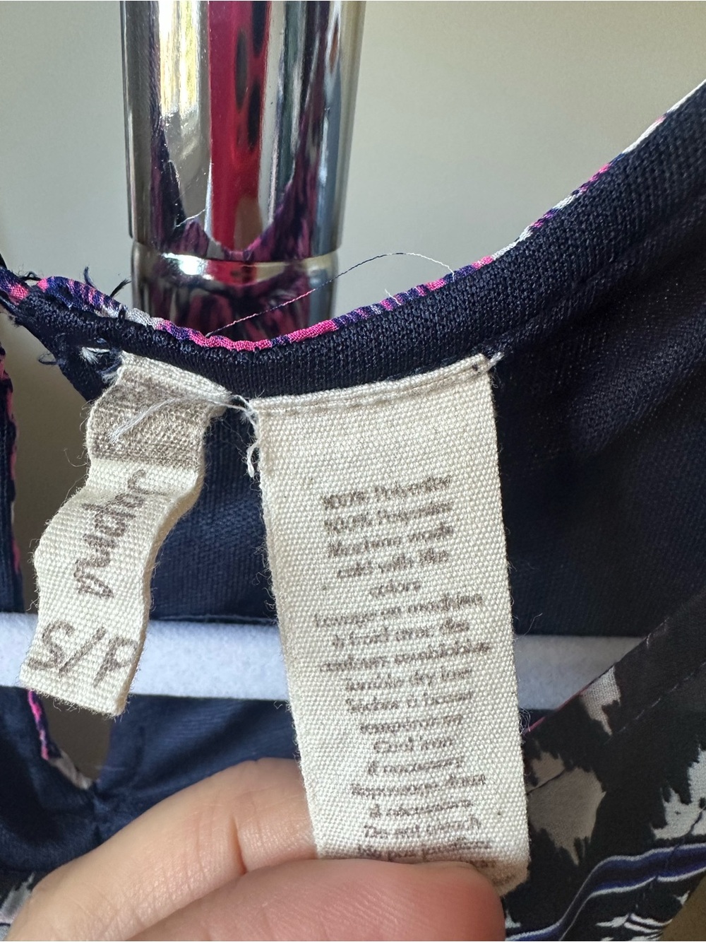 Japna Sleeveless Boho Maxi Dress | Purple Black Print | Size Small (PTP 17.5”) - Picture 6 of 8